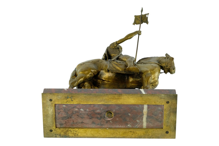 Antique bronze sculpture 'Cavalier Romain' by Emmanuel Fremiet