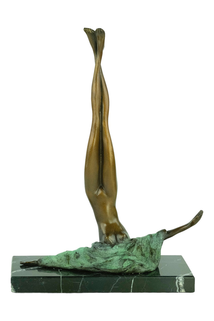 Modern bronze sculpture called Camouflage after Bruno Bruni