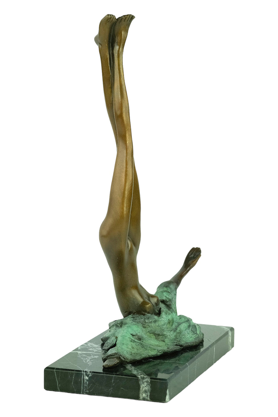 Modern bronze sculpture called Camouflage after Bruno Bruni