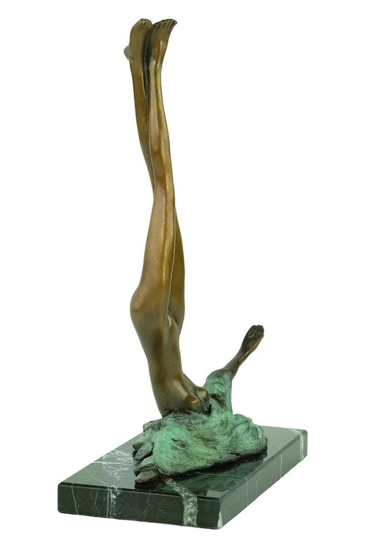 Modern bronze sculpture called Camouflage after Bruno Bruni