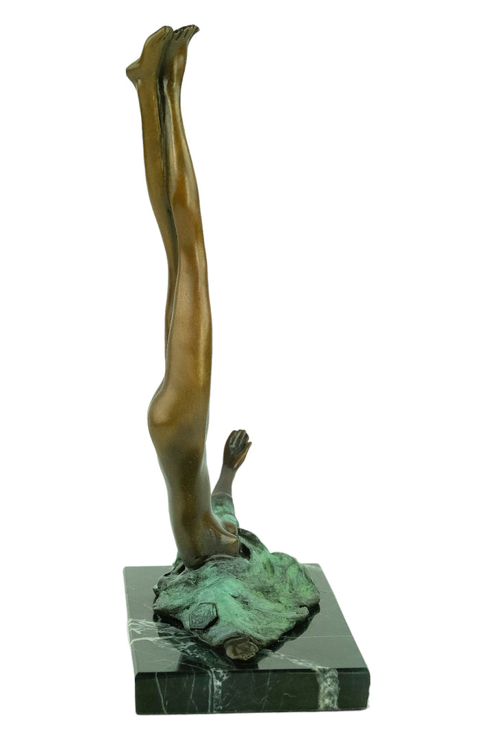 Modern bronze sculpture called Camouflage after Bruno Bruni