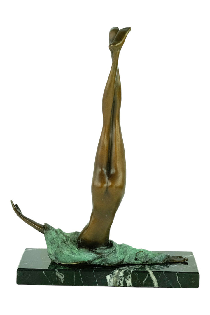 Modern bronze sculpture called Camouflage after Bruno Bruni