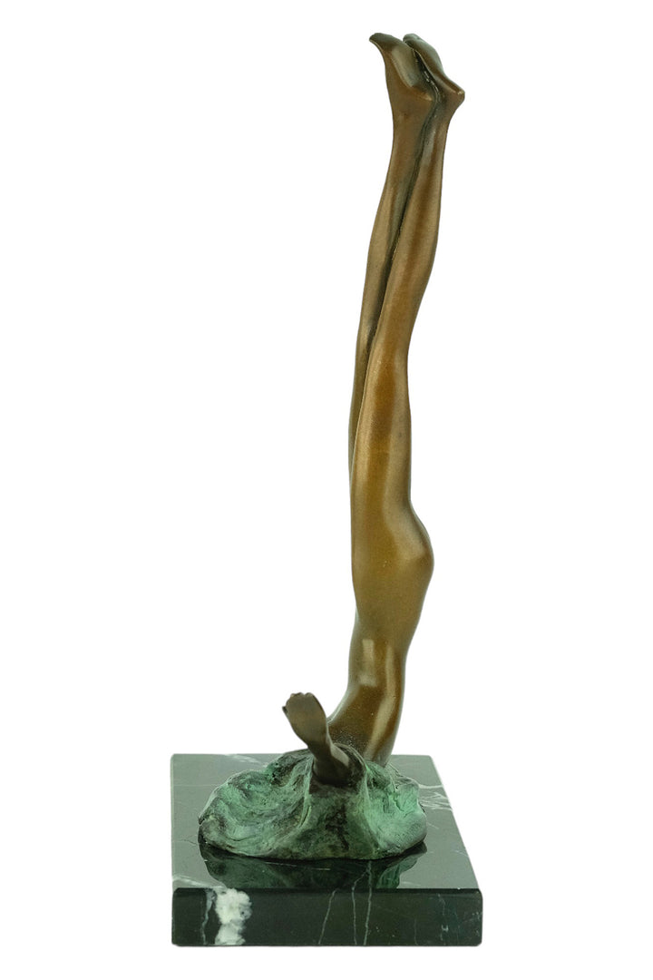 Modern bronze sculpture called Camouflage after Bruno Bruni