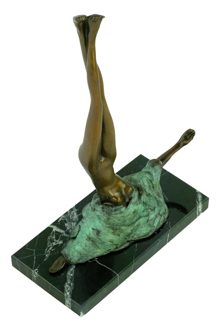 Modern bronze sculpture called Camouflage after Bruno Bruni
