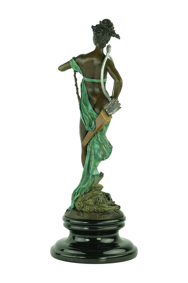 Bronze sculpture of Diana Victorious after Carrier-Belleuse