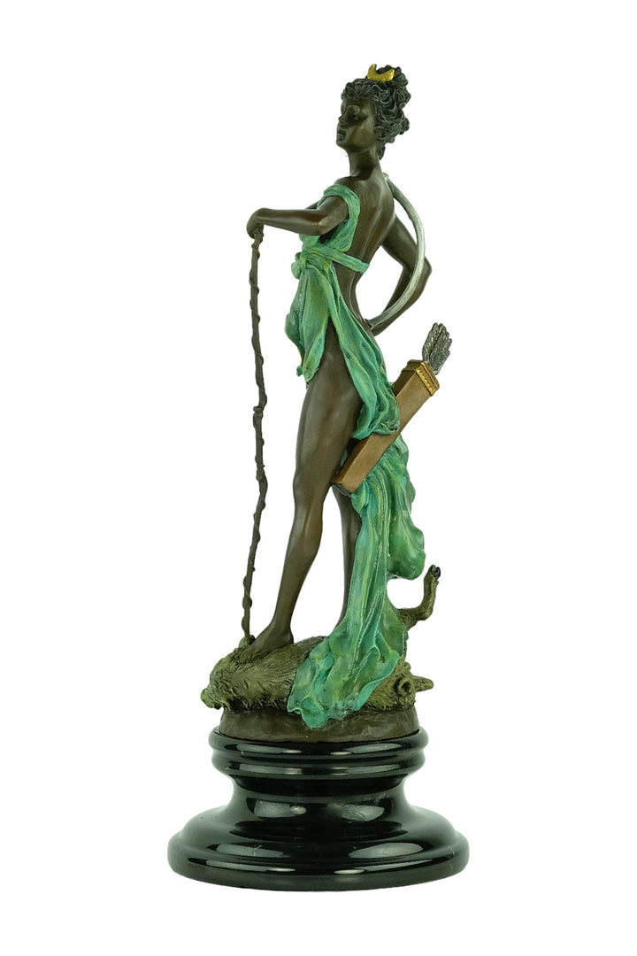 Bronze sculpture of Diana Victorious after Carrier-Belleuse