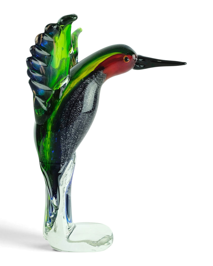 Glazen kolibri beeld