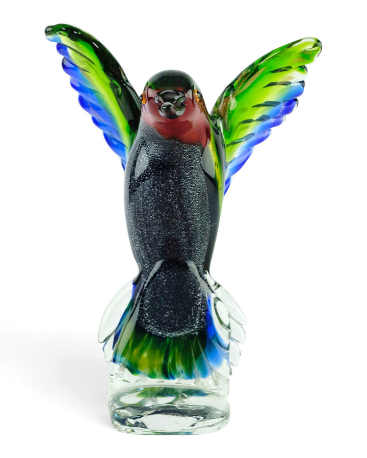 Glazen kolibri beeld
