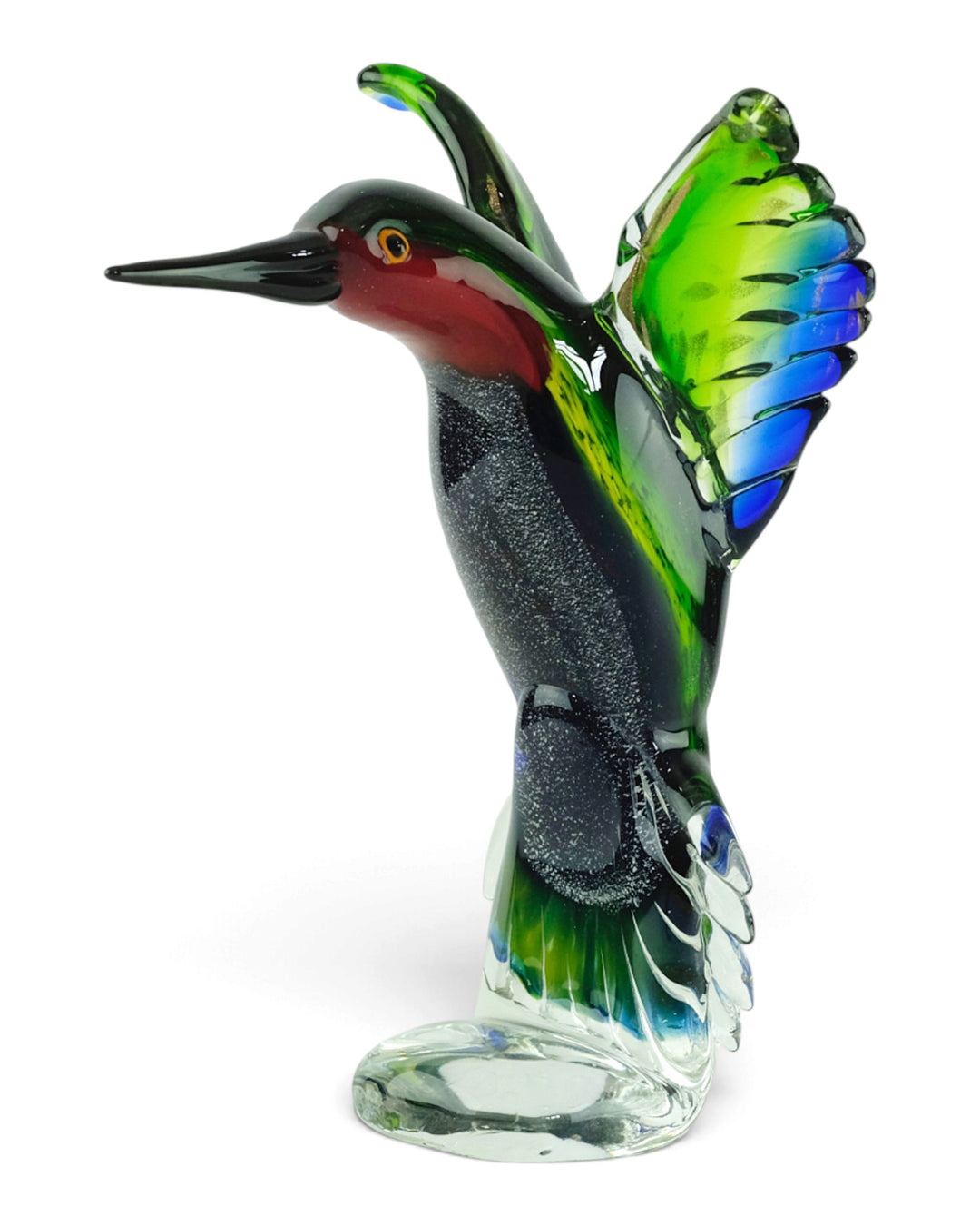 Glazen kolibri beeld