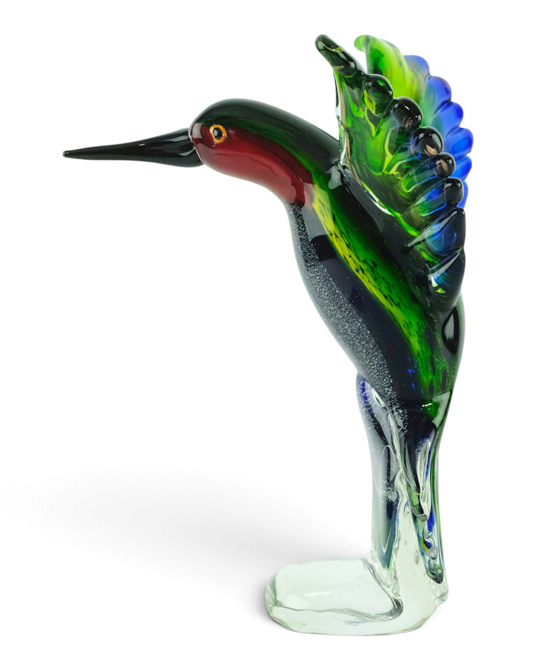 Glazen kolibri beeld
