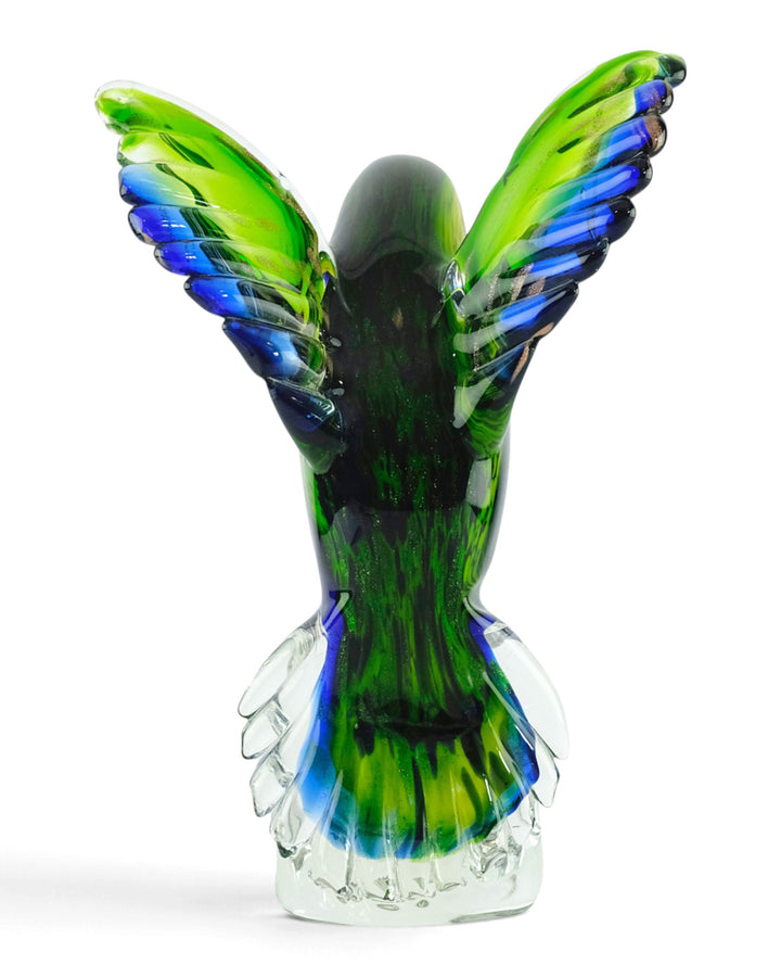 Glazen kolibri beeld