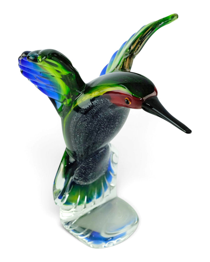 Glazen kolibri beeld