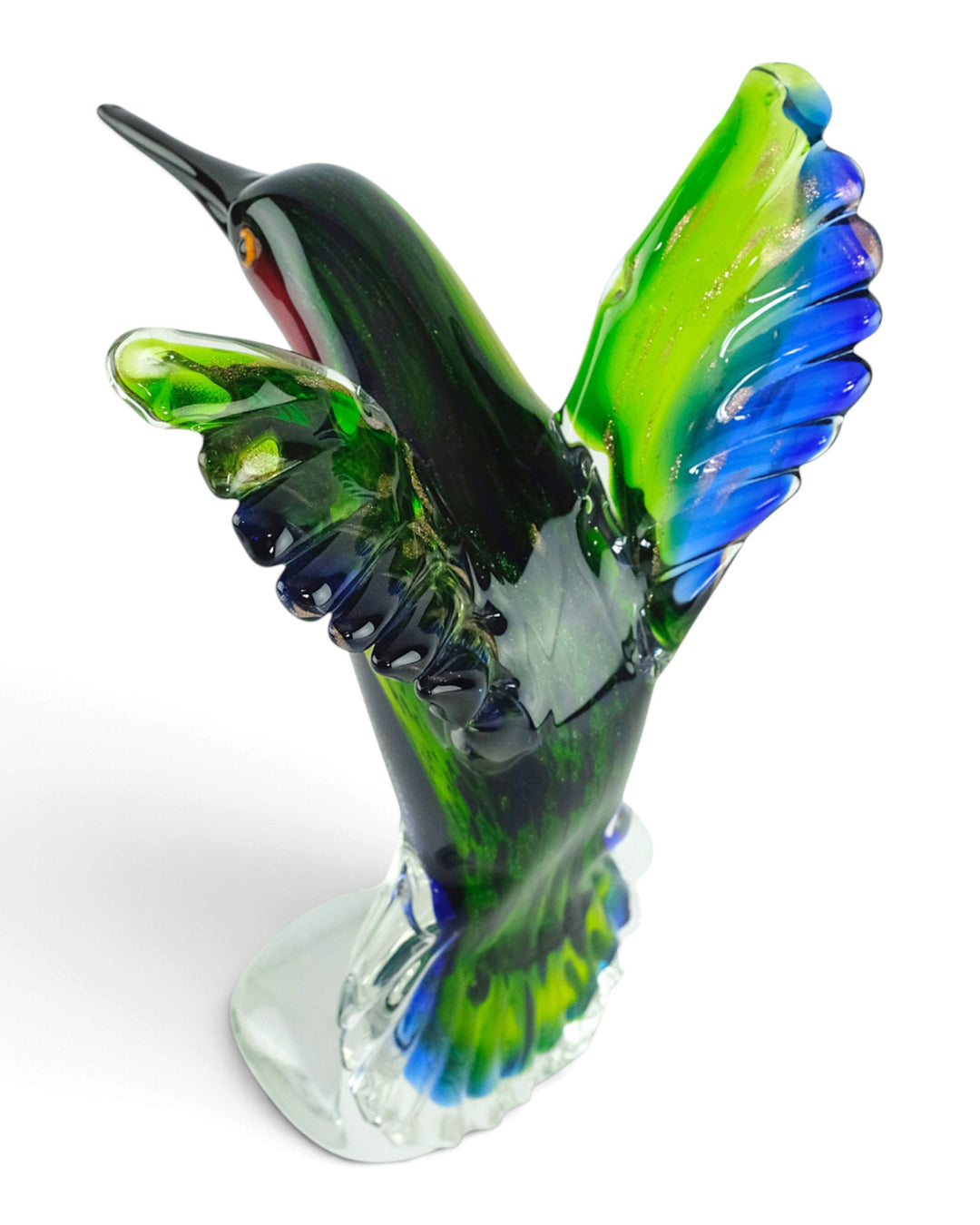 Glazen kolibri beeld