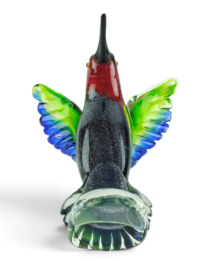 Glazen kolibri beeld
