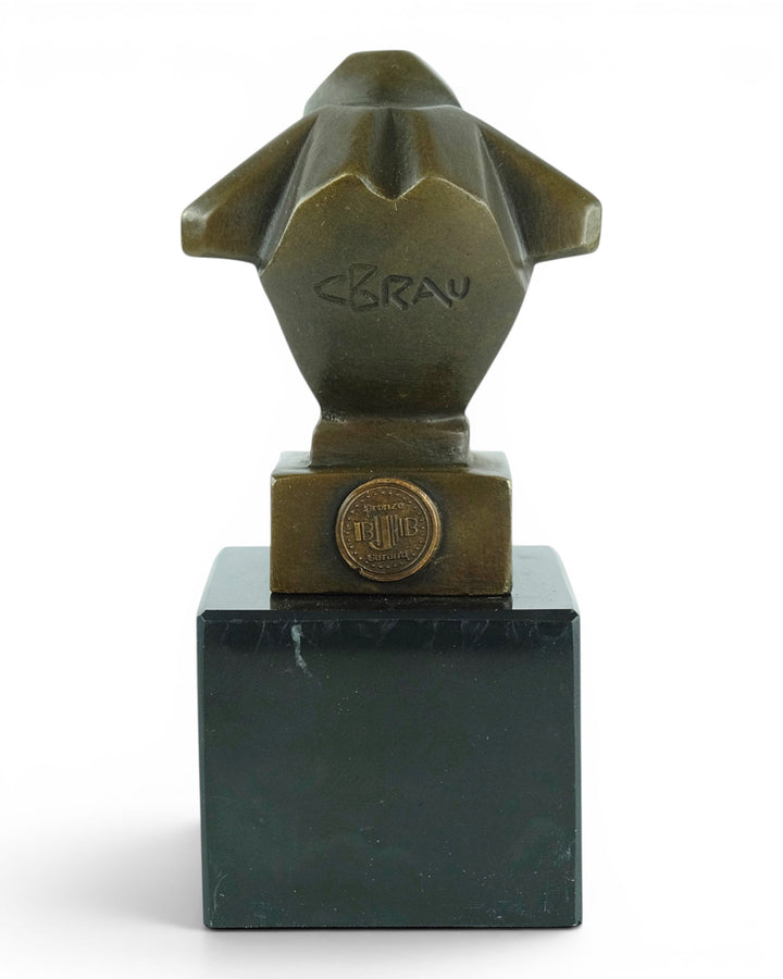 Scultura in bronzo di una scimmia in stile Art Déco