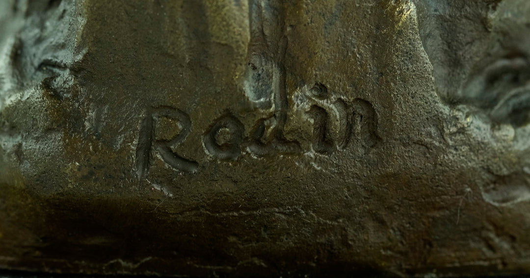 Bronzeskulptur 'Der Denker' nach Rodin