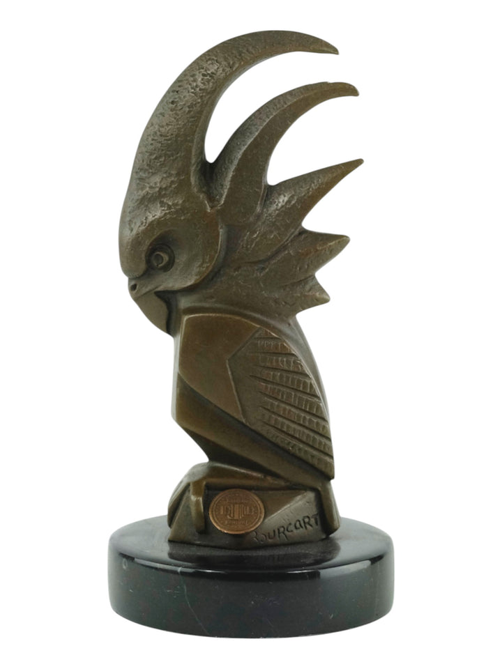 Bronze Kakadu Skulptur im Art Déco Stil