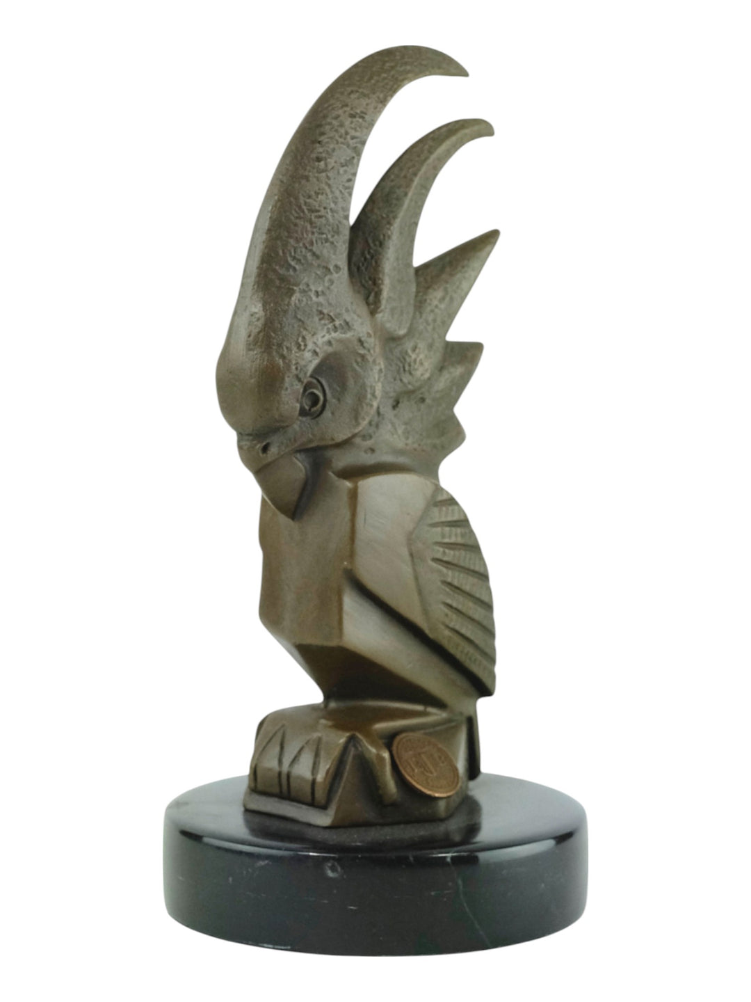 Bronze Kakadu Skulptur im Art Déco Stil