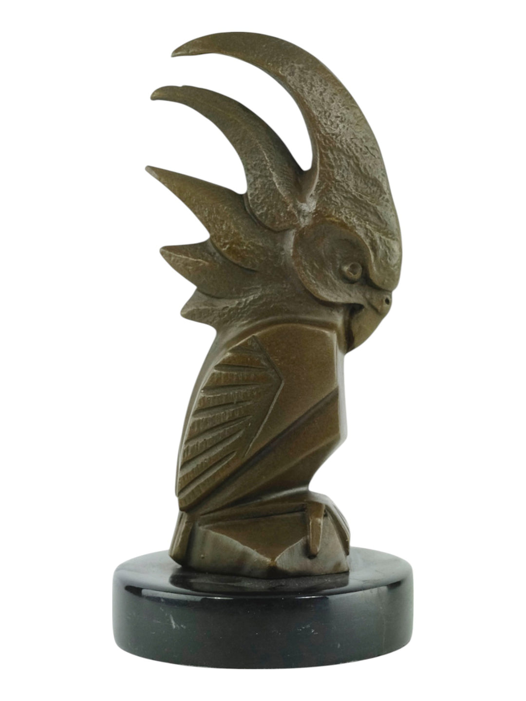 Bronze Kakadu Skulptur im Art Déco Stil