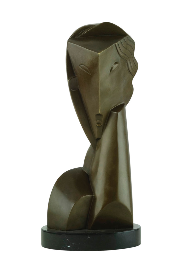 Bronzeskulptur nach Tête de jeune fille von Henri Laurens