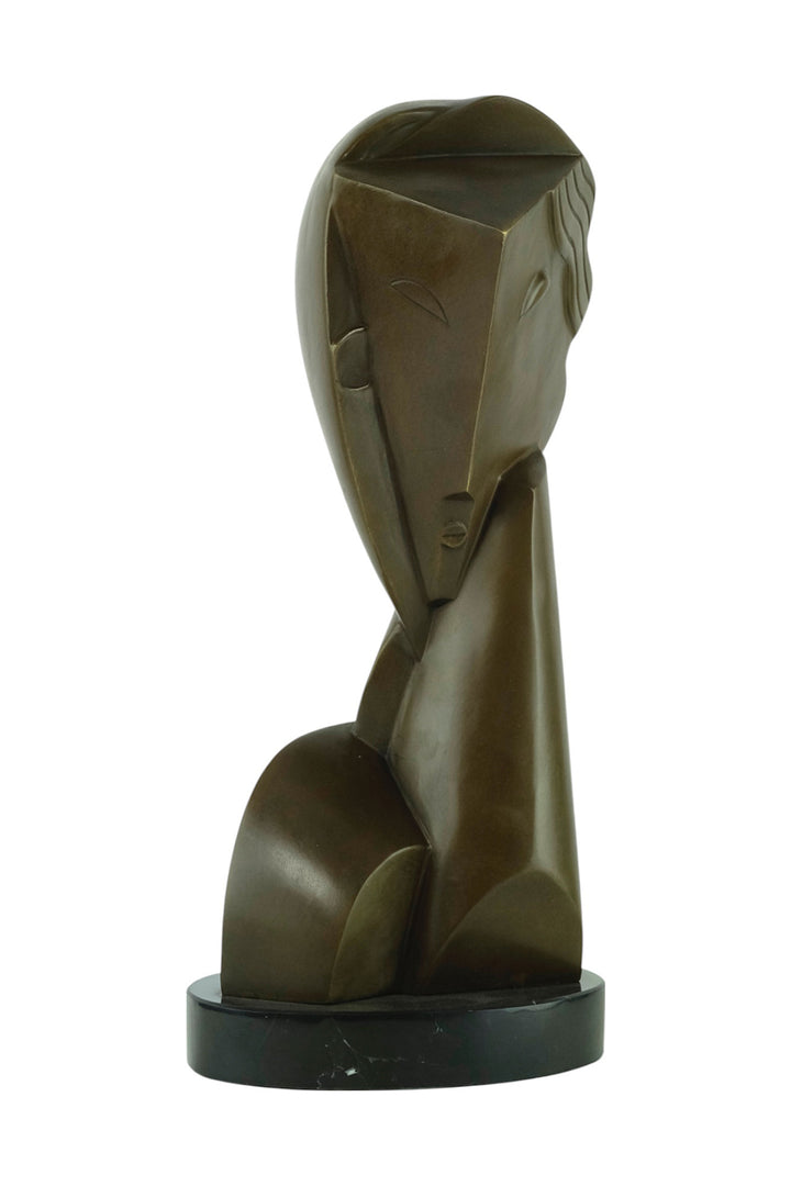 Bronzeskulptur nach Tête de jeune fille von Henri Laurens