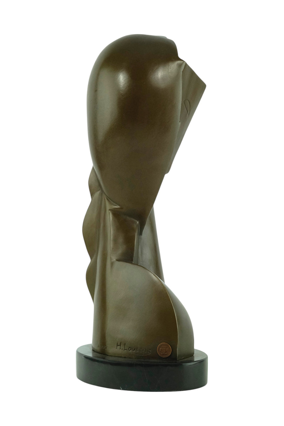 Bronzeskulptur nach Tête de jeune fille von Henri Laurens
