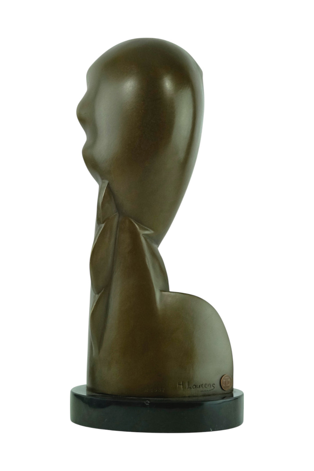 Bronzeskulptur nach Tête de jeune fille von Henri Laurens
