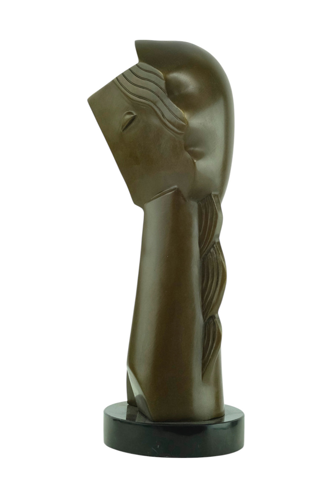 Bronzeskulptur nach Tête de jeune fille von Henri Laurens