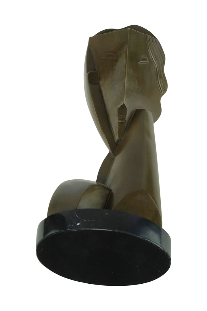 Bronzeskulptur nach Tête de jeune fille von Henri Laurens