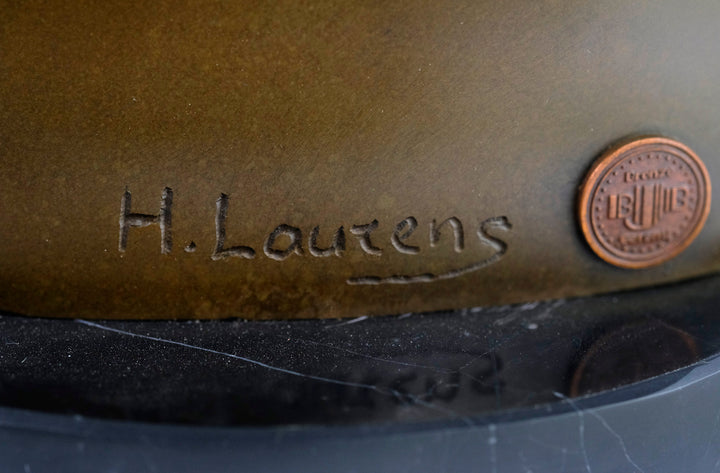 Bronzeskulptur nach Tête de jeune fille von Henri Laurens