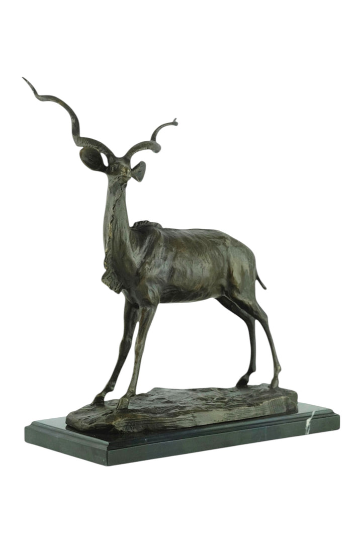 Bronzeskulptur eines afrikanischen Kudu