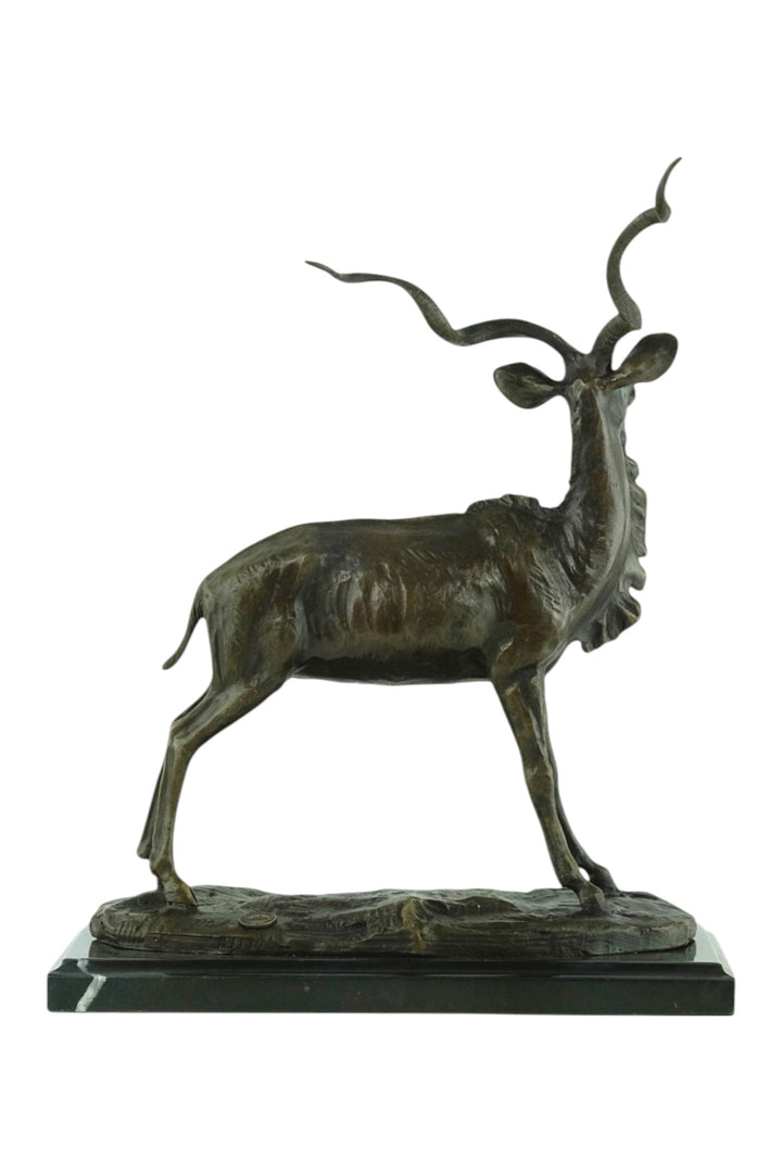 Bronzeskulptur eines afrikanischen Kudu