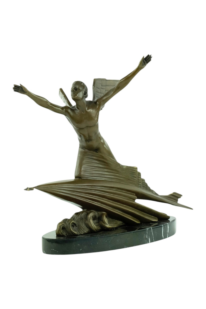 Bronzeskulptur 'The Aviator' nach Frédéric C. Focht
