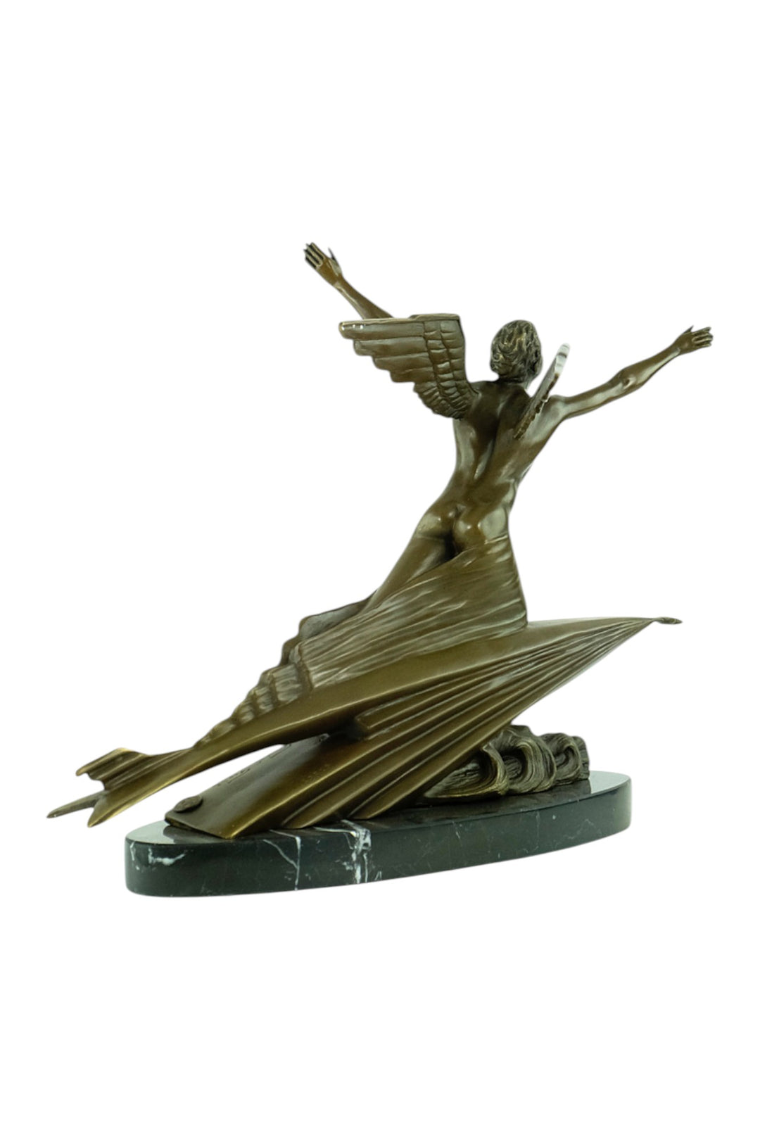 Bronzeskulptur 'The Aviator' nach Frédéric C. Focht