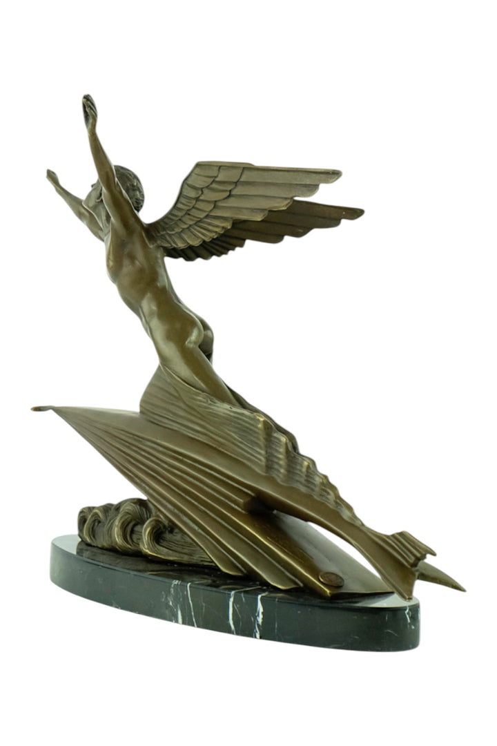 Bronzeskulptur 'The Aviator' nach Frédéric C. Focht