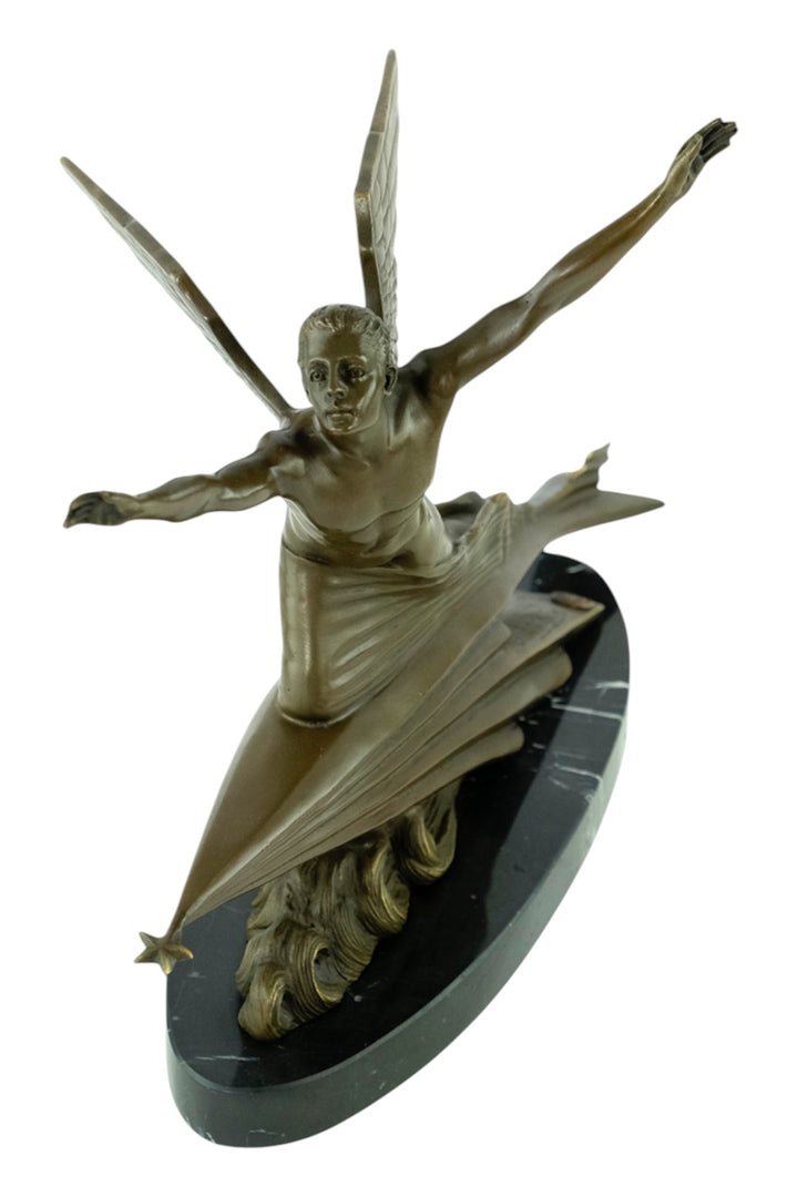 Bronzeskulptur 'The Aviator' nach Frédéric C. Focht