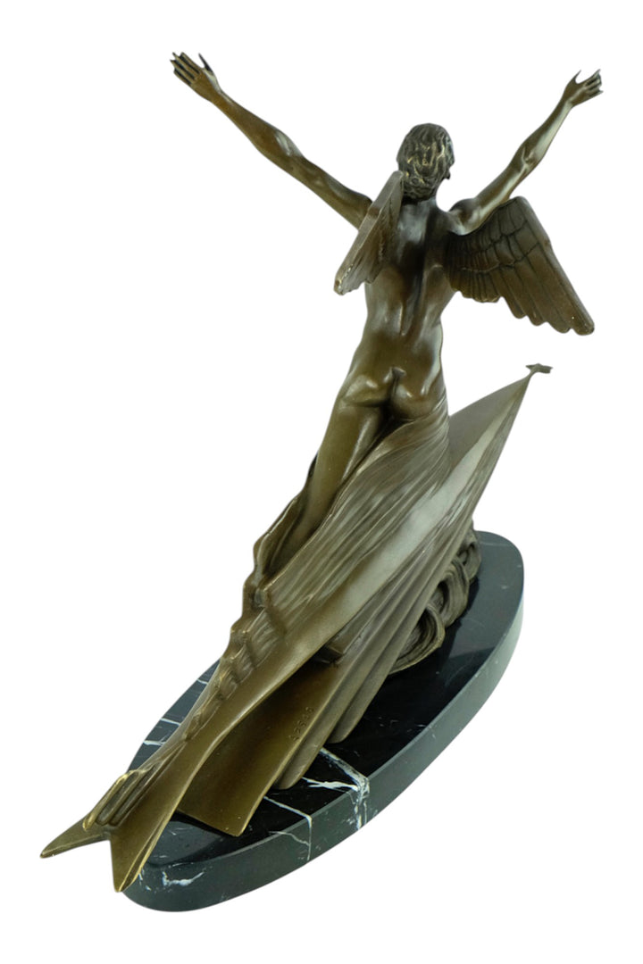 Bronzeskulptur 'The Aviator' nach Frédéric C. Focht