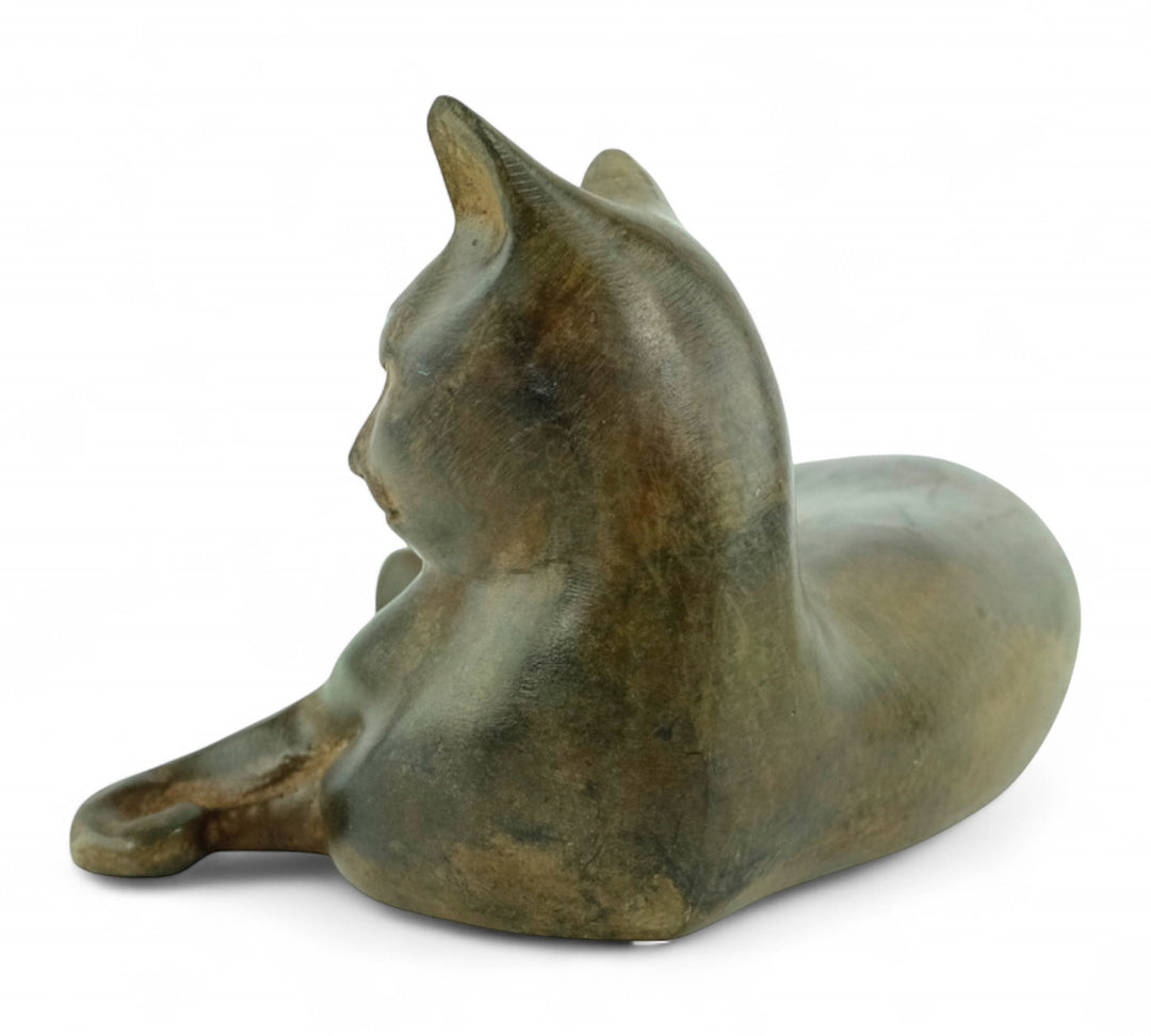 Bronze cat sculpture by Pierre Chenet