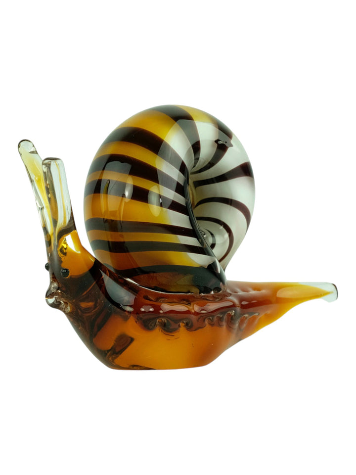 Glazen beeld van een slak in Murano stijl