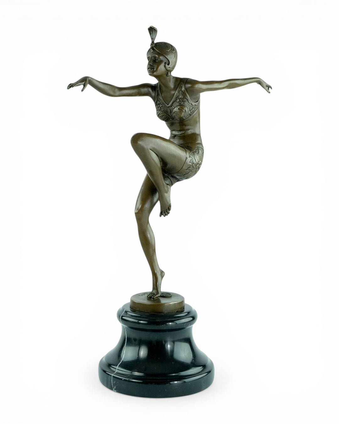 Bronze sculpture of a dancer named 'Con Brio'