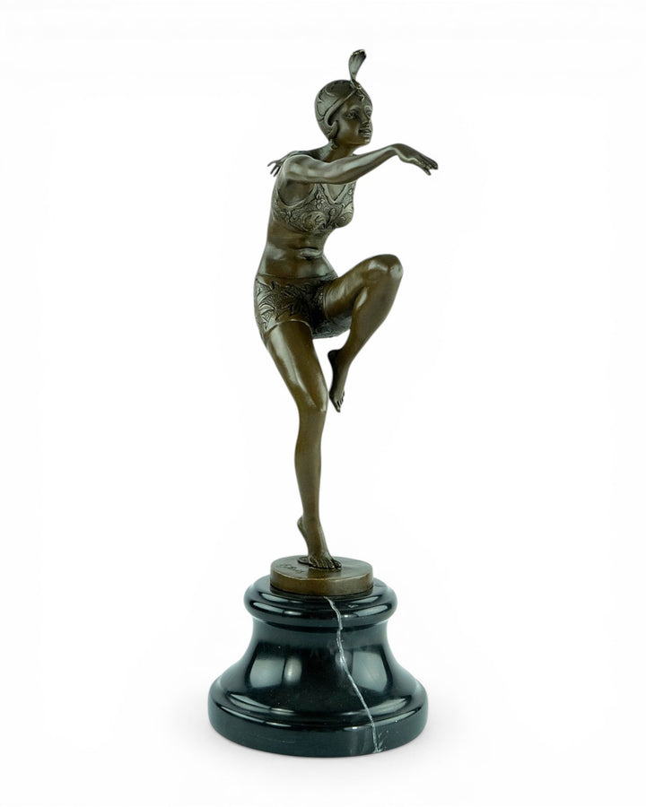 Bronze sculpture of a dancer named 'Con Brio'