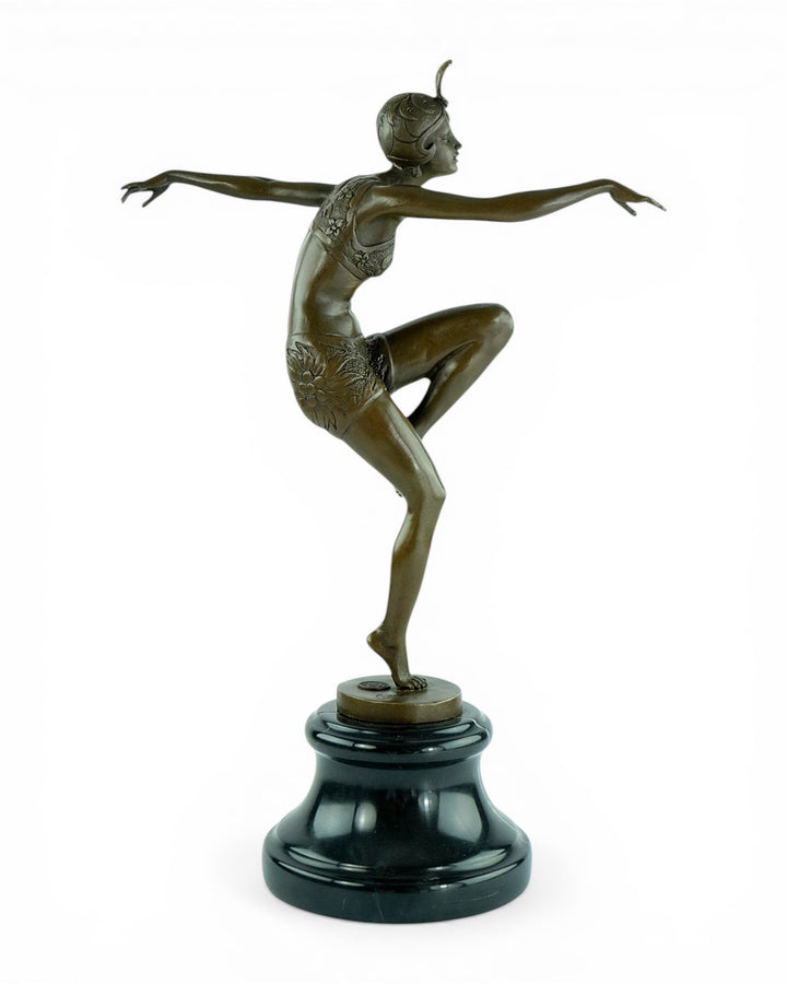 Bronze sculpture of a dancer named 'Con Brio'