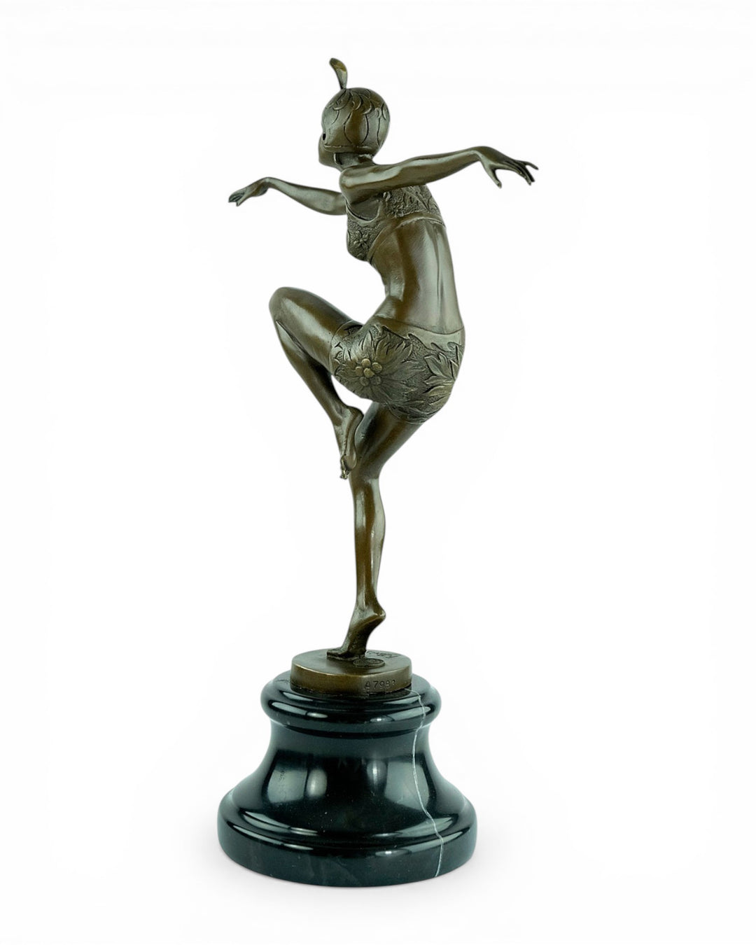 Bronze sculpture of a dancer named 'Con Brio'