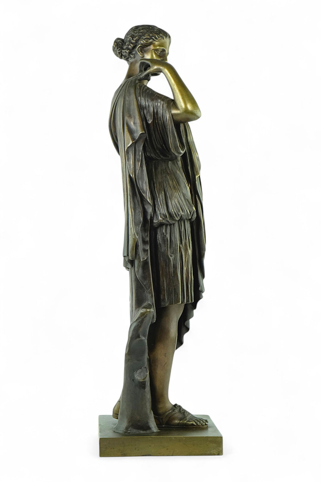 Antiek bronzen beeld van Diana van Gabii