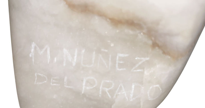 Abstrakte Alabasterskulptur von Marina Nuñez Del Prado