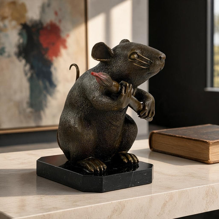 Bronze Sculpture of Love Rat after Banksy