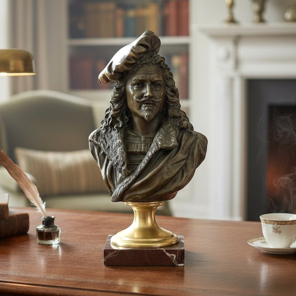 Bronze bust of Rembrandt van Rijn