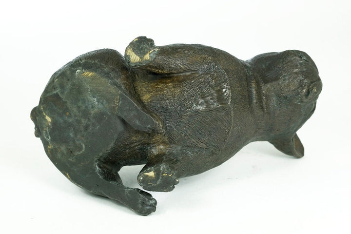 Bronze French Bulldog Sculpture Sitting Pug Figurine Bronze Dog Sculpture Dog Gift Dog Decoration Dog Art Statue French Bulldog Statue