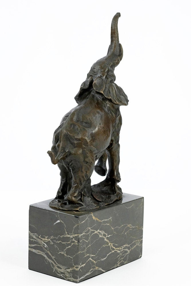 Bronze Elephant Sculpture African Elephant Statue Animal Art Figurine Bronze Elephant Statue Elephant Art Elephant Decoration