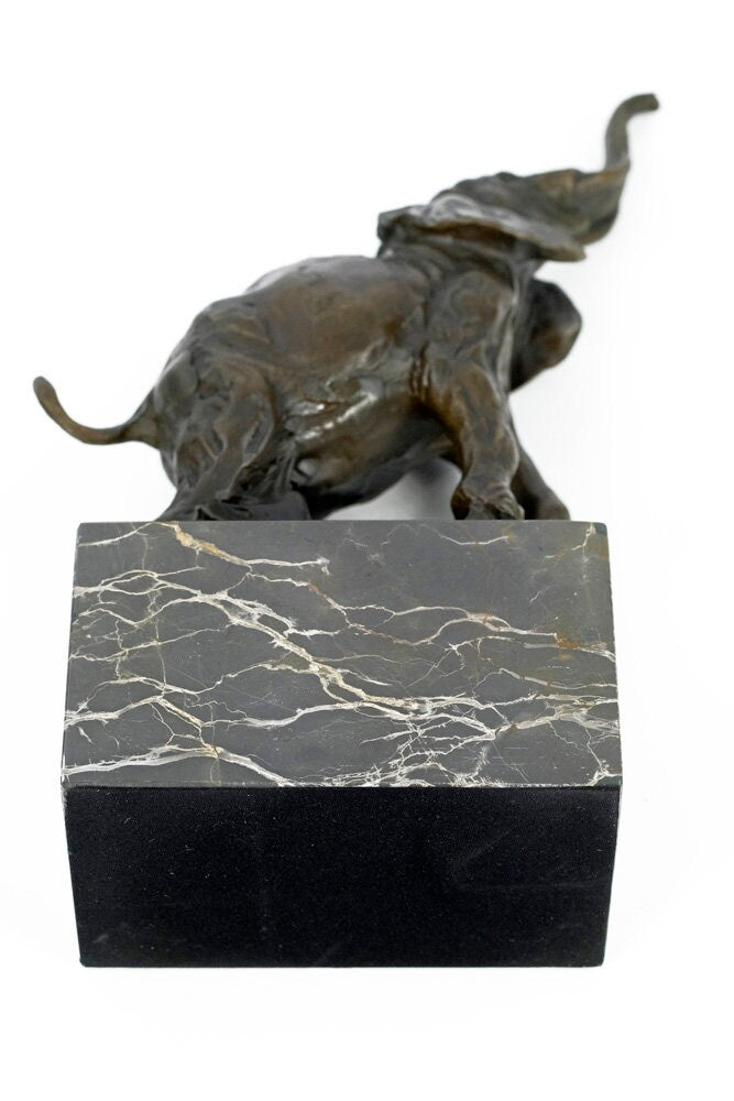 Bronze Elephant Sculpture African Elephant Statue Animal Art Figurine Bronze Elephant Statue Elephant Art Elephant Decoration
